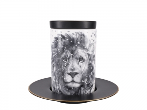 Lomonosov Porcelain Mug and Saucer Totem LION Lomonosov Porcelain Mug and Saucer Totem LION