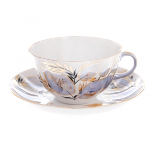 Imperial Porcelain Tea Set Cup and Saucer Tulip Moonlight 8.45 oz/250 ml Imperial Porcelain Tea Set Cup and Saucer Tulip Moonlight 8.45 oz/250 ml