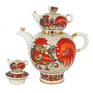 red teapot set