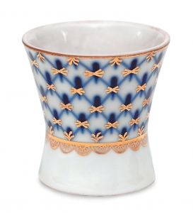 Lomonosov Porcelain Cobalt Net Egg Holder Cup
