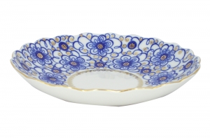 Lomonosov Imperial Porcelain Cake Dish Bindweed