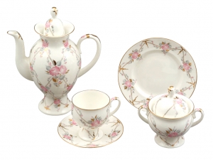 Imperial Porcelain Gallant Bone China Set 20pc