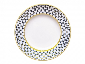 Lomonosov Dinner Flat Plate Cobalt Net 10.6 Lomonosov Dinner Flat Plate Cobalt Net 10.6
