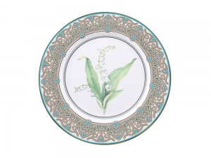 Lomonosov Porcelain Decorative Plate Lily of the Valley 10.6