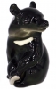 Asian Bear Black Lomonosov Imperial Porcelain Figurine