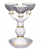 Decorative Candle Holder Cobalt Net for 3 Lomonosov Imperial Porcelain