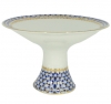 Lomonosov Imperial Porcelain Candy Fruit Vase Youth Cobalt Net 11.3" D