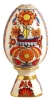 Easter Egg on Stand Bright Ornament Lomonosov Porcelain