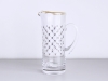 Imperial Porcelain Factory Glass Juice Water Jar Cobalt Net 33.8 oz/1000ml