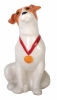 Jack Russell Terrier Dog Sitting Lomonosov Figurine