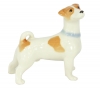 Jack Russell Terrier Dog Standing Lomonosov Porcelain Figurine
