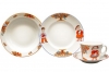 Lomonosov Imperial Porcelain Baby Set 4ps: Cup with saucer, Plate and Bowl Miracle Tree