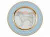 Lomonosov Porcelain Decorative Wall Plate Husky Dog