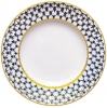 Lomonosov Imperial Porcelain Dinner Plate Cobalt Net European Flat 8.7"/220 mm