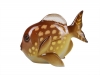 Lomonosov Porcelain Figurine Freshwater Butterflyfish Fish Yellow Spot 