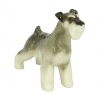 Miniature Schnauzer Dog Standing Lomonosov Porcelain Figurine