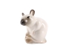 Mouse with Nut Beige Lomonosov Porcelain Figurine