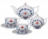 Lomonosov Imperial Porcelain Tea Set Cornflower 6/14