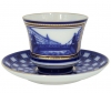 Lomonosov Imperial Porcelain Tea Set Cup and Saucer Banquet Bank Bridge 7.4 oz/220 ml