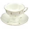 Lomonosov Imperial Bone China Porcelain Tea Set Cup and Saucer Natasha