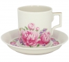 Lomonosov Imperial Porcelain Tea Set Cup and Saucer Romantic Date 7.4 oz/220 ml