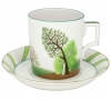 Lomonosov Imperial Porcelain Tea Set Cup and Saucer Spring 7.4 oz/220 ml