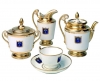Lomonosov Imperial Porcelain Tea Set Gold Cottage 22K 6/20