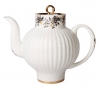 Lomonosov Imperial Porcelain Bone China Teapot Wave Tiny Branches 4 Cups 27 oz