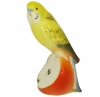 Wavy Parrot Budgerigar Yellow Lomonoso Wavy Parrot Budgerigar Yellow Lomonosov Imperial Porcelain Figurine