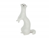 Russian Porcelain Porcelain Figurine Standing White Weasel 