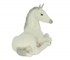Horse White Recumbent Lomonosov Imperial Porcelain Figurine