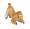 Poodle Apricot Colored Playing Dog Lomonosov Porcelain Figurine