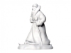Lomonosov Porcelain Christmas New Year Figurine White Father Frost Santa Claus