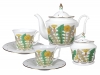 Lomonosov Porcelain Bone China Porcelain Tea Set Service 6/14 Yulia Sunny Bouquet 