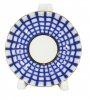Lomonosov Porcelain Jam Dish Tulip Cobalt Cell 3.9"