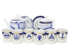 Lomonosov Porcelain Tea Set 6/14 Navy Style