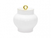 Lomonosov Imperial Porcelaine Sugar Bowl Wave Golden Edge 13.9 oz/390 ml
