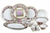 Lomonosov Imperial Porcelain Dinner Set Alexandria Memories 24-pieces