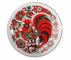 Decorative Wall Plate Red Rooster 7.7"/195 mm Lomonosov Imperial Porcelain