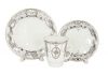 Lomonosov Imperial Porcelain Bone China Cup and Saucer May Ballet Swan Lake 5.6 fl.oz/165 ml 3 pc