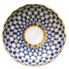 Russian Porcelain Porcelain Jam Jelly Marmalade Dish Tulip Cobalt Net D 3.9"