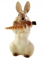 Easter Bunny Rabbit with Carrot Lomonosov Imperial Porcelain Figurine #3