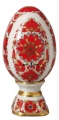 Easter Egg on Stand Russian Patterns Lomonosov Imperial Porcelain