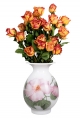 Flower Vase Birch Wild Dog-Rose Lomonosov Imperial Porcelain