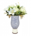 Flower Vase Cobalt Net Lomonosov Imperial Porcelain