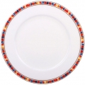 Lomonosov Imperial Porcelain Dinner Plate Flame Flower 9.1"/230 mm
