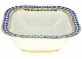 Lomonosov Imperial Porcelain Cobalt Net Salad Bowl (2 serv.) 12 oz / 350 ml