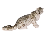 Snow Leopard Gray Lomonosov Porcelain Figurine