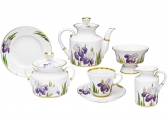 Lomonosov Imperial Porcelain Tea Set Iris 6/20