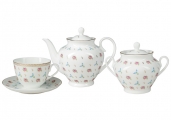 Lomonosov Imperial Porcelain Tea Set Spring-2 Flower Waltz 6/14